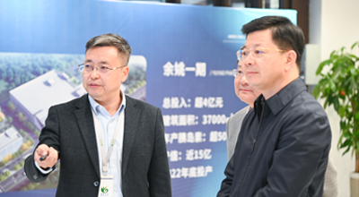 余姚市市长沃勇特一行莅临宁波金沙集团www3354cc调研指导工作